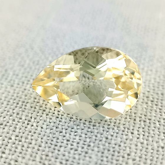 2.75ct Pale Yellow QLD Labradorite Pear Cut