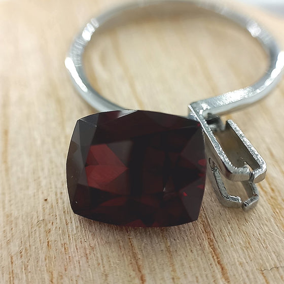 4.88ct Red Garnet Cushion Cut