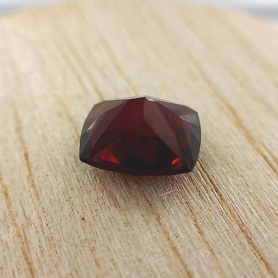 4.88ct Red Garnet Cushion Cut