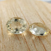 3.16ct Pale Yellow QLD Golden Labradorite Oval Cut Pair