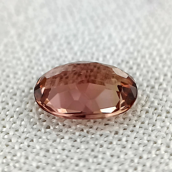 0.75ct Brownish Orange Tourmaline 7x5mm Oval Cut