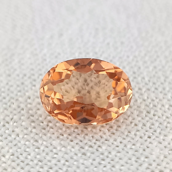 0.97ct Brownish Orange Tourmaline 7x5mm Oval Cut