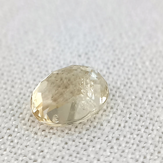 1.07ct Pale Yellow Golden Tourmaline 7x5mm Oval Cut