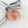 0.66ct Pinkish Orange Tourmaline 7x5mm Oval Cut