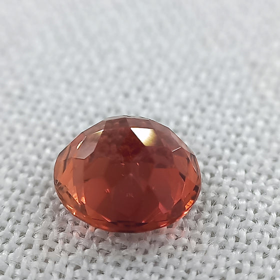 0.75ct Orange Tourmaline 5.75mm Round Cut