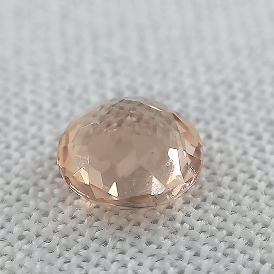 0.65ct Peach Yellow Tourmaline 5.50mm Round Cut