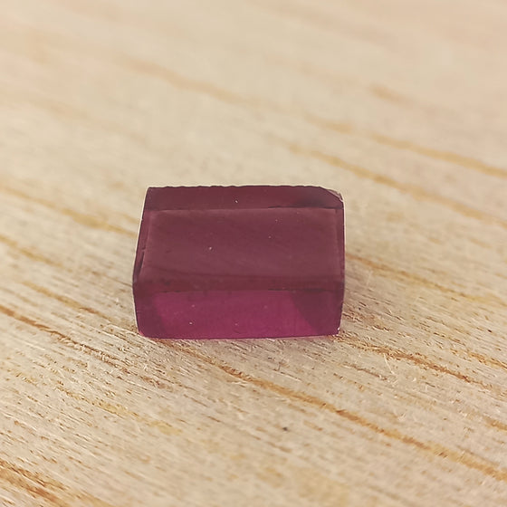 2.23ct Purple Violet Rectangular Flat Cut