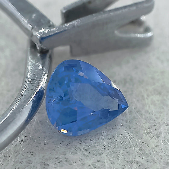0.61ct Blue Sapphire Pear Cut