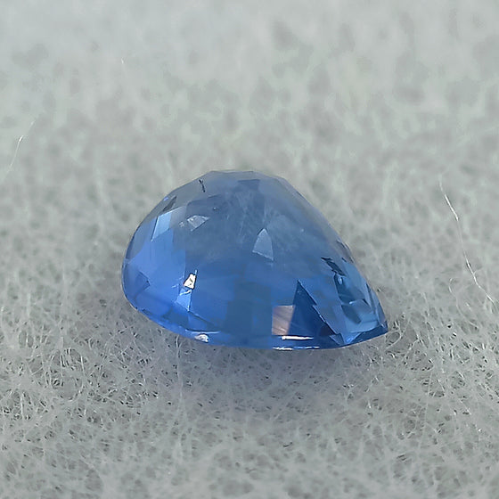 0.61ct Blue Sapphire Pear Cut