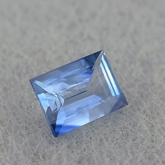 0.63ct Blue Sapphire Baguette Cut