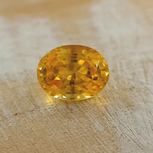  0.88ct Yellow Sapphire Oval Cut