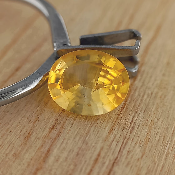 1.48ct Yellow Sapphire Oval Cut