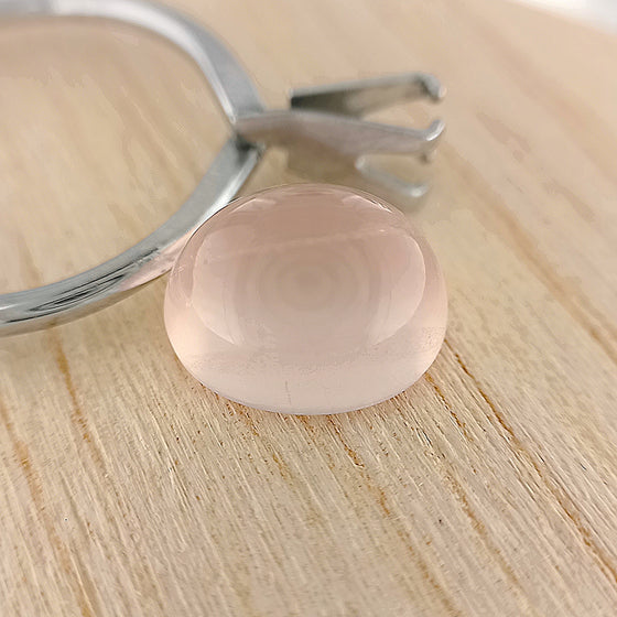 4.52ct Rose Quartz Oval Cabochon Mozambique