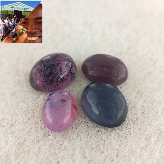 3.24ct Parcel Mixed Colours Sapphire Cabochon Cut