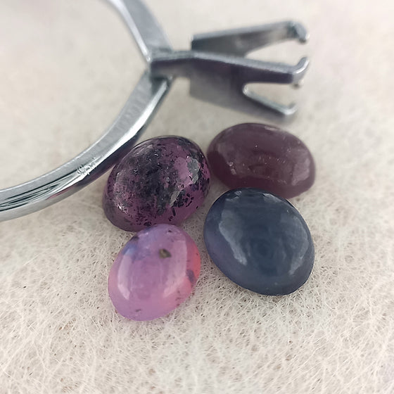 3.24ct Parcel Mixed Colours Sapphire Cabochon Cut