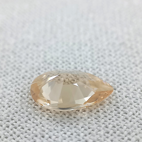 1.23ct Australian Pale Yellow Zircon Pear Cut