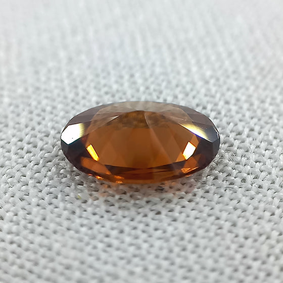 1.36ct Australian Brownish Orange Zircon Oval Cut