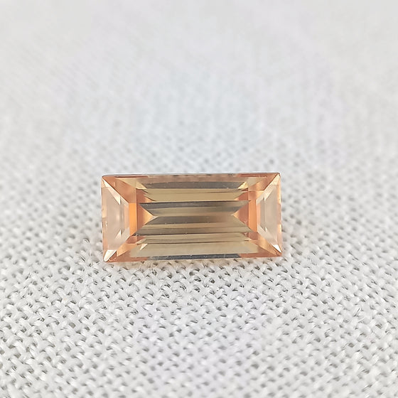 1.42ct Australian Orangish Yellow Zircon Rectangular Cut