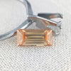 1.42ct Australian Orangish Yellow Zircon Rectangular Cut