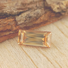  1.42ct Australian Orangish Yellow Zircon Rectangular Cut