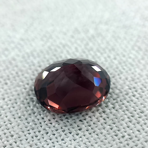 2.10ct Dark Purple Zircon Oval Cut