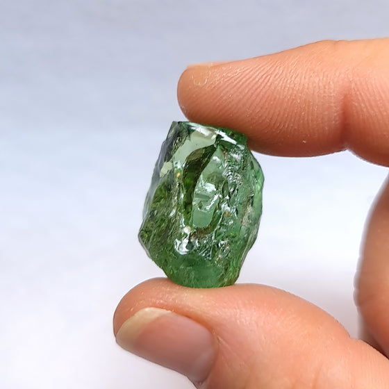 55.15ct Green / Blue Green (Teal) Tourmaline Facet Rough