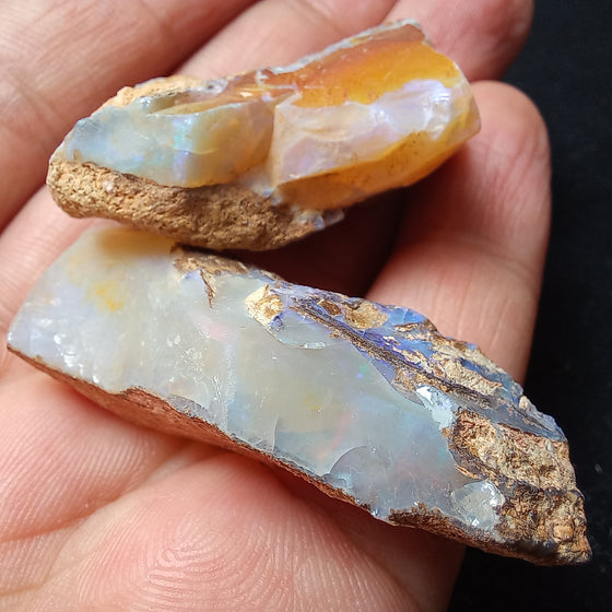 103ct 2 Pieces Crystal Pipe Opal