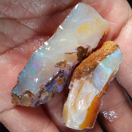 103ct 2 Pieces Crystal Pipe Opal