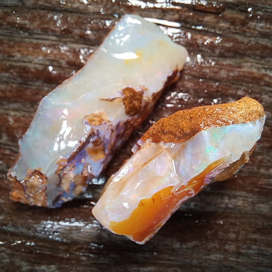 103ct 2 Pieces Crystal Pipe Opal