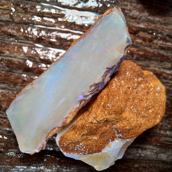 103ct 2 Pieces Crystal Pipe Opal