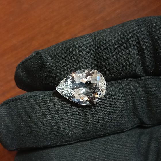 13.02ct Australian White Topaz Pear Cut