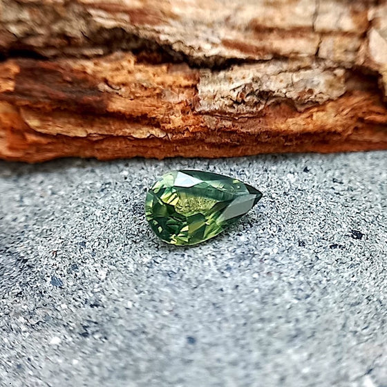 0.48ct Australian Parti Sapphire Pear Cut