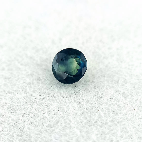 0.93ct 5mm Teal Sapphire Round Cut