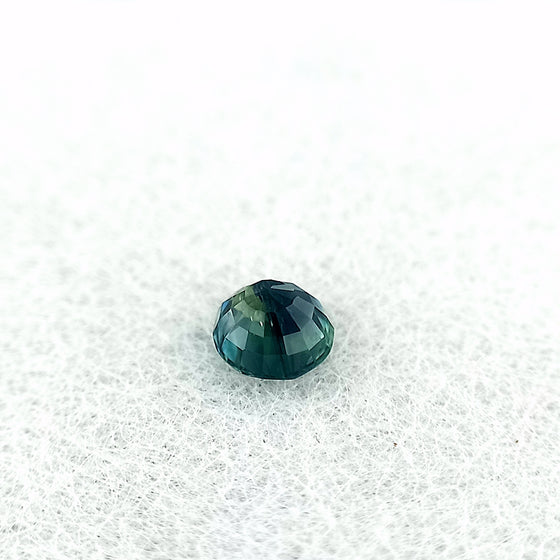 0.93ct 5mm Teal Sapphire Round Cut