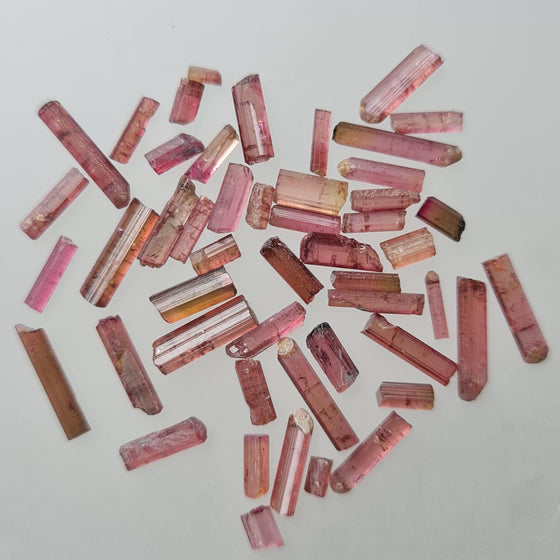 14ct+ Pink Tourmaline Rods Rough