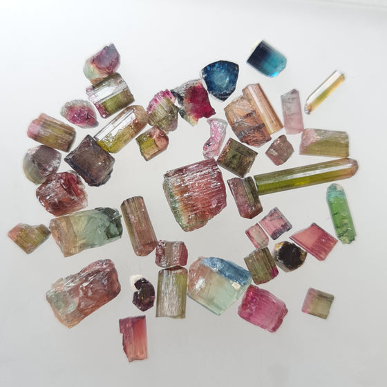 100ct+ Multi/Bi-Colour Tourmaline Rough Parcel