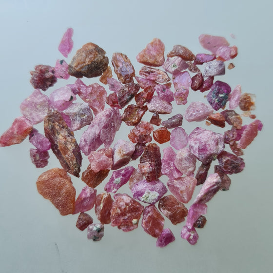 100ct Mozambique Unheated Capstone Ruby Rough 2nd grade Parcels