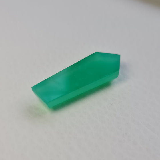 11.44ct QLD Chrysoprase Shield Cut