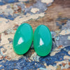 31.4ct TW QLD Chrysoprase Oval Cut Matched Pair