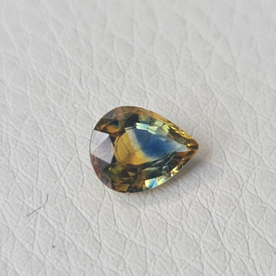 1.26ct Parti Sapphire Pear Cut