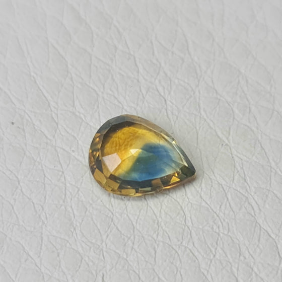 1.26ct Parti Sapphire Pear Cut