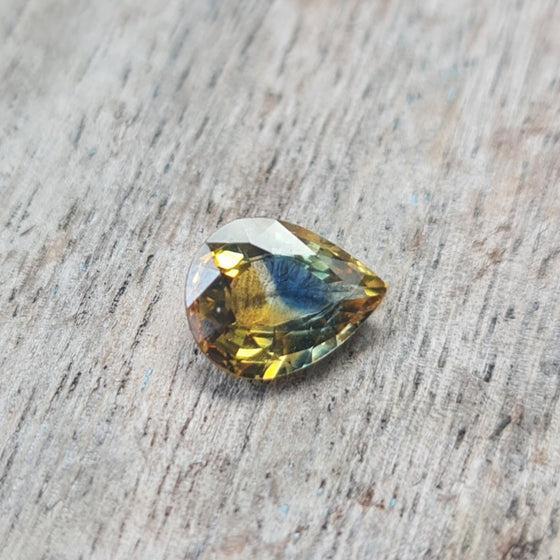 1.26ct Parti Sapphire Pear Cut