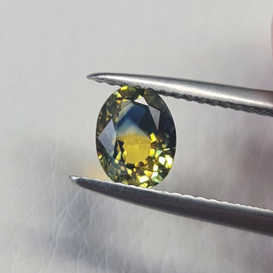 1.30ct Parti Sapphire Oval Cut