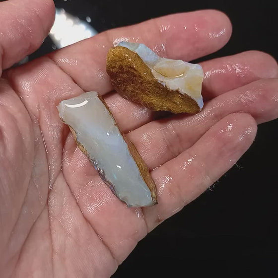 103ct 2 Pieces Crystal Pipe Opal