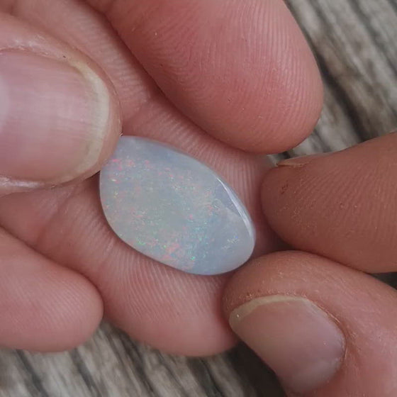 7.81ct Free-form White Opal Cabochon