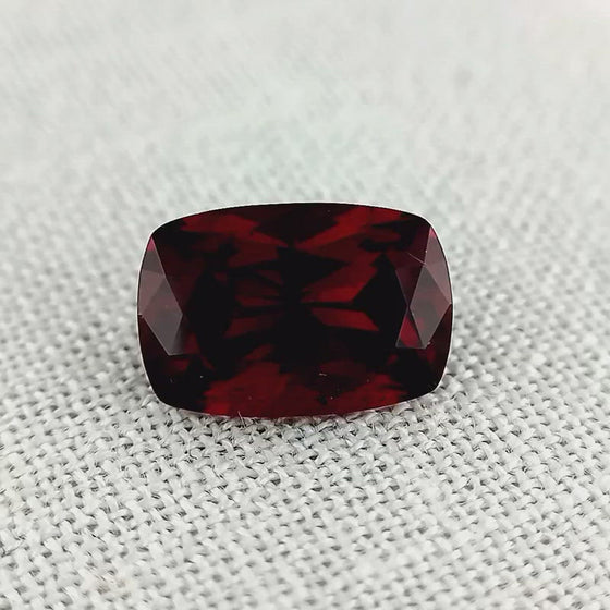 3.00ct Red Garnet Cushion Cut