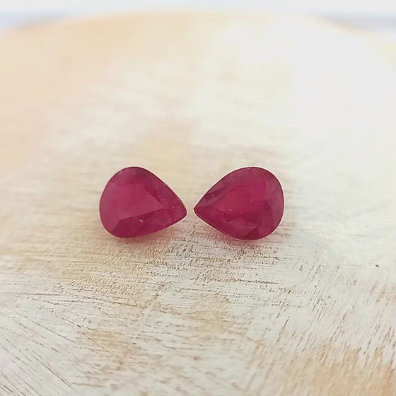 0.78ct Pear Cut Ruby