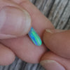 0.96ct Elongated Oval Semi-Black Opal Cabochon