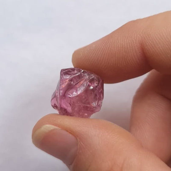 20.02ct Violet Pink Tourmaline Facet Rough