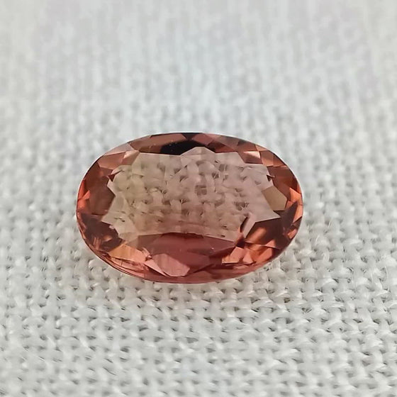 0.75ct Brownish Orange Tourmaline 7x5mm Oval Cut